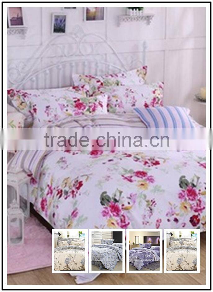 3D 100%polyester microfiber print fabric for home textile fabric of china