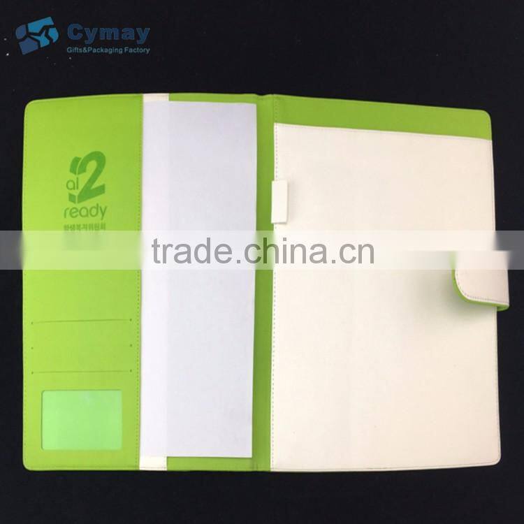 Card holder File folder cover with zipper pen holder documentary folder