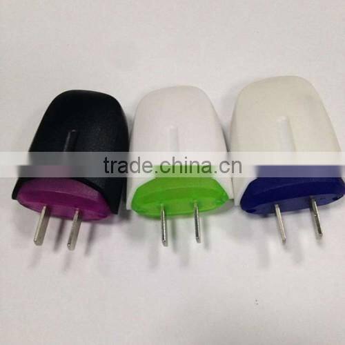 plastic simple USB power adapter charger with one usb port