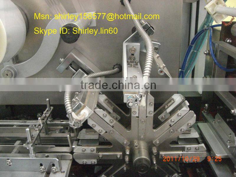 Automatic 3D Double -side heat sealing BOPP/OPP/PVDC film wrapping machine for cosmetic