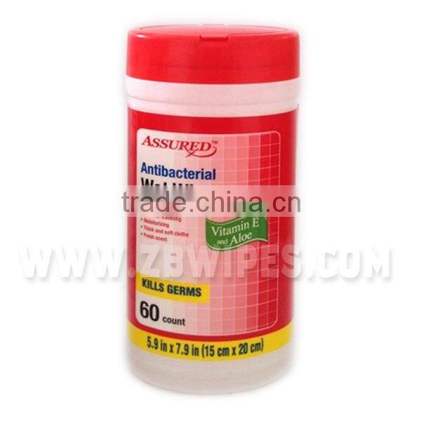 60CT OEM Canister Pack Disinfectant Wet Paper Towel
