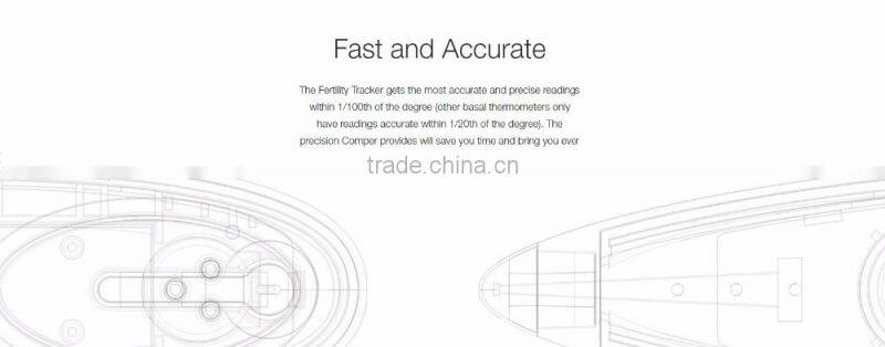 Bluetooth Fertility Tracker with high accuracy basal thermometer