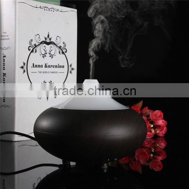 Wood grain Aromatherapy Essential Oil Diffuser LED Lights Ultrasonic Cool Mist Aroma Air Humidifier for Office Baby Bedroom