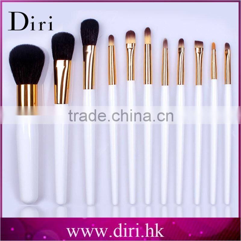 Pearl White Handle Makeup brush set Pro 11pcs make up brushes Diri Factory Price Girls' Cosmetics tools brush