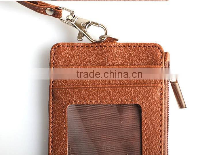 promotional fashion custom pu multifunction lanyard card tag