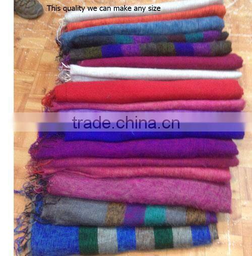 Blanket Woolen/ handmade acrylic blanket/ Light weight blanket