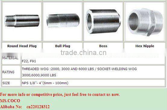 Forged Pipe Fitting/Socket Weld Fitting/Socket Weld Caron Steel Fitting/Elbow/Coupling/Union/Tee