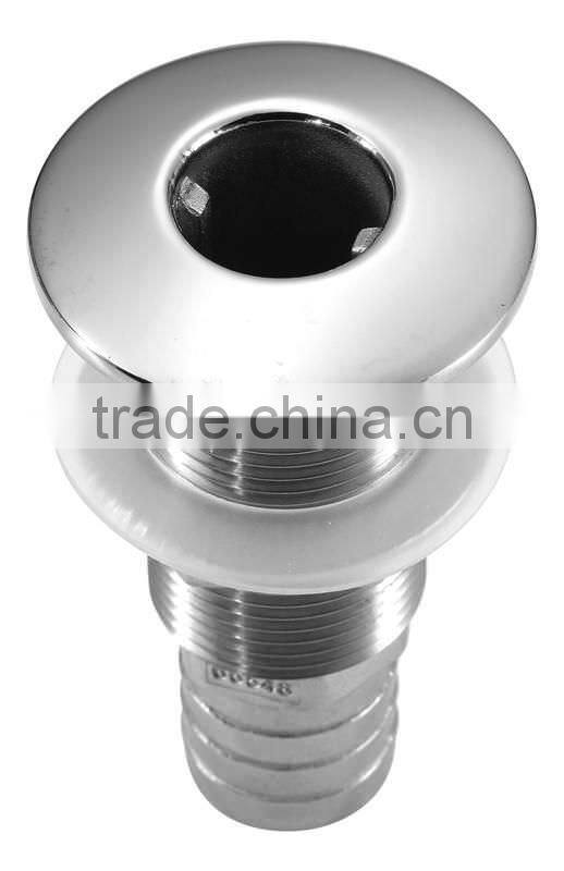 China boat thru hull bronze rudder port stainless steel marine yacht thru hull plastic nylon rudder port