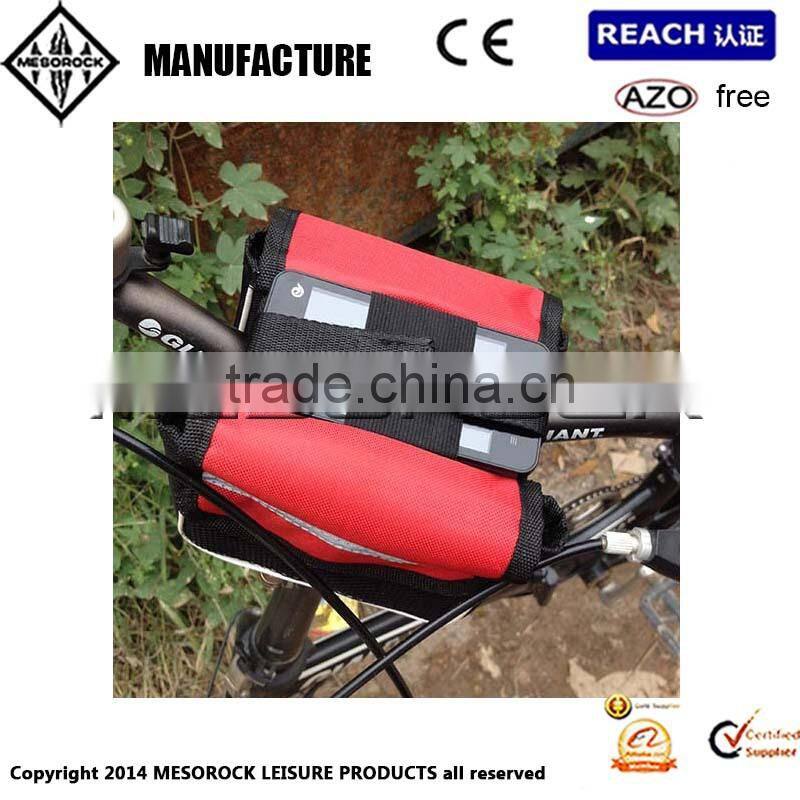 Pannier Bag Bicycle Front Tube Bar Cycling Frame Road Mountain Bike Frame Bag