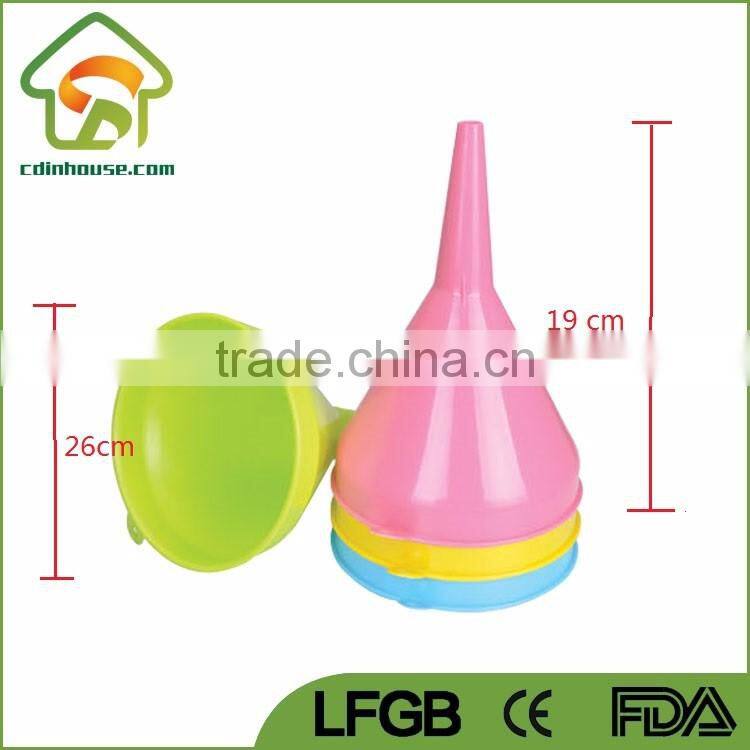 Food Grade Home Industry Used Colorful Plastic Funnel