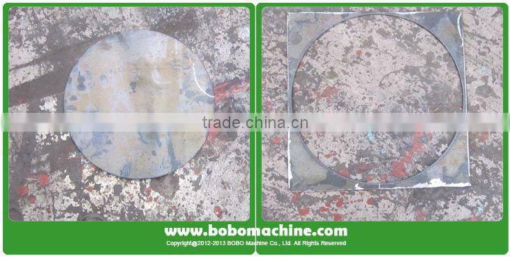 Wheel disc blanking machine