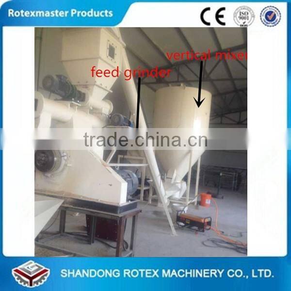 low price small farm use animal feed mixer and feed grinder
