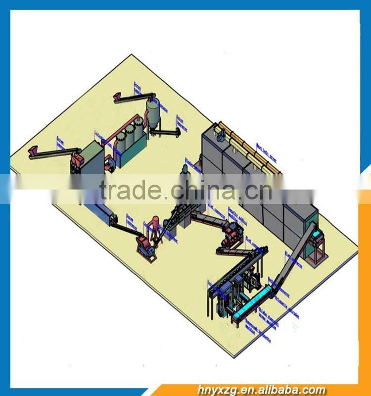 Environmental energy large capacity honeycomb briquette machine