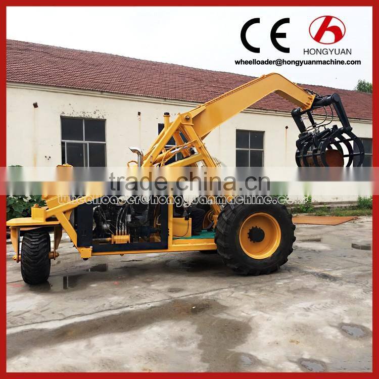 Low price 3 wheels cane grab loader with high dumping/3 wheel cane loader