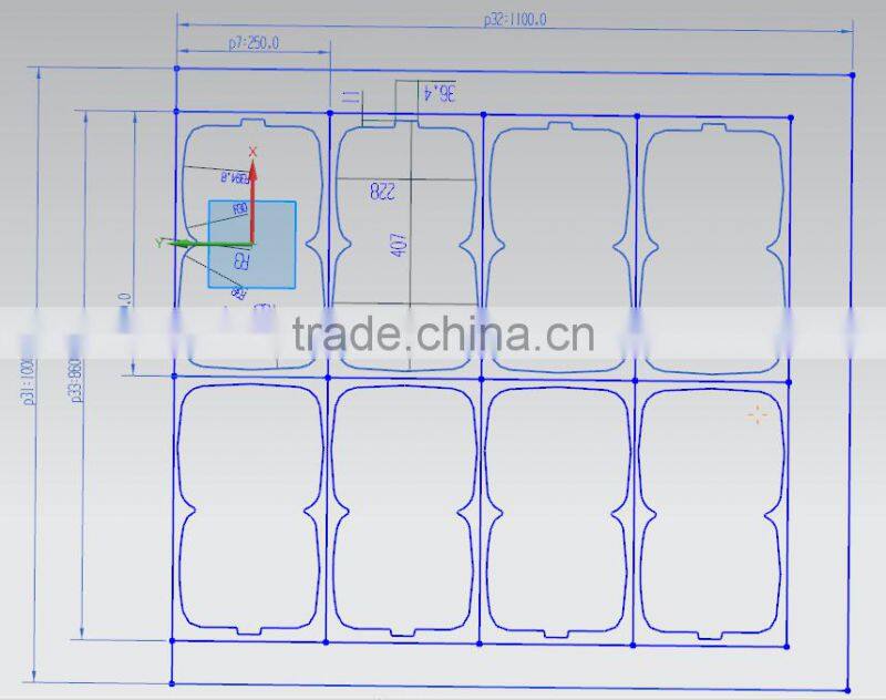 high efficiency ps foam fast food box making machine