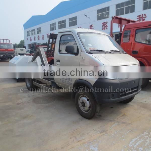 4*2 CHANGAN 3m3 Hook Lift Trash Truck for sale