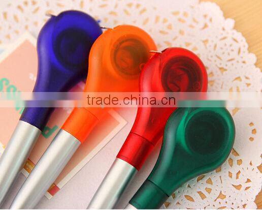 Multi-functional tapeline ball pen with metal clip