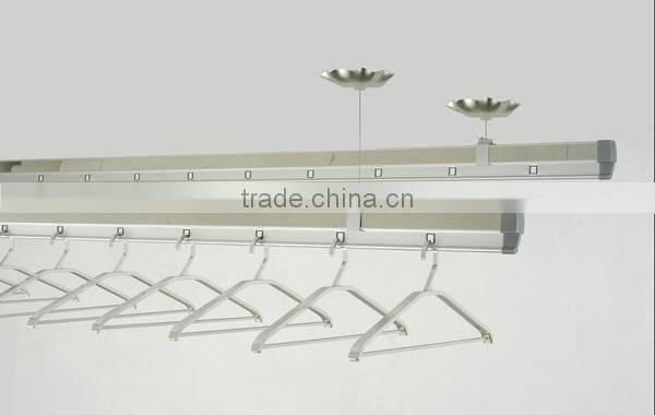Natural anodized aluminium profile for clotheshorse hanger for drying clothes