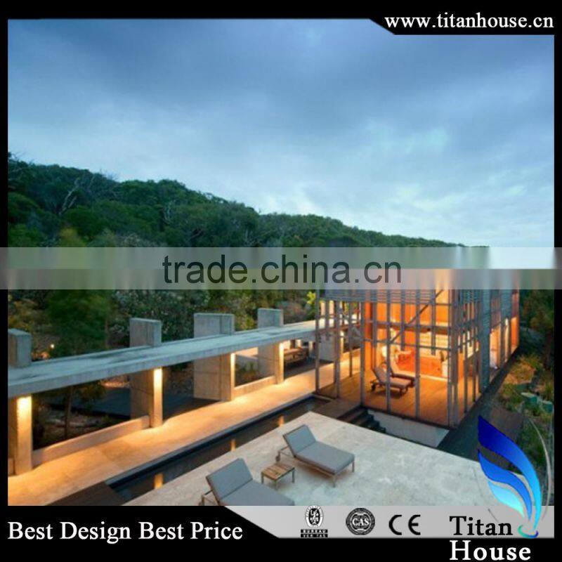 Luxury and Comfortable Light Steel Structure Prefab Resort in Modern Design