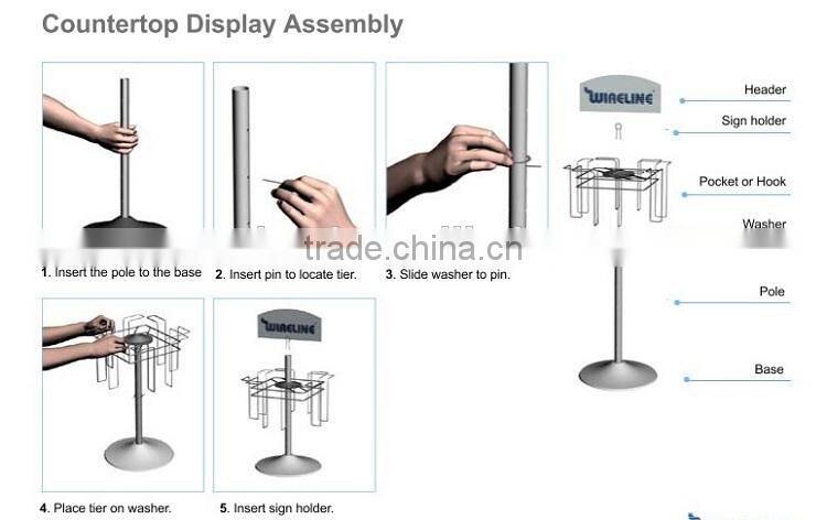 various design multi-side gift card display stand