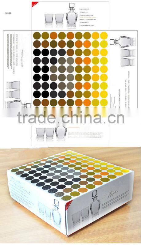 New fashion whiskey crystal glass bottle unique shape glass liquor bottle with low price