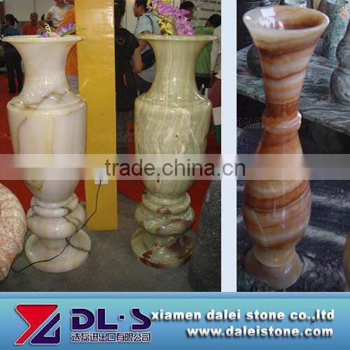 Natural stone vase