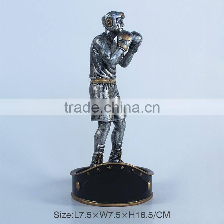 Decorate trophy resin football player figurine