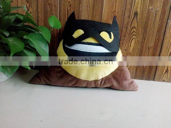 High Qulity Decoration Cotton Fabric Family Home Use Plush Poop Emoji Pillow