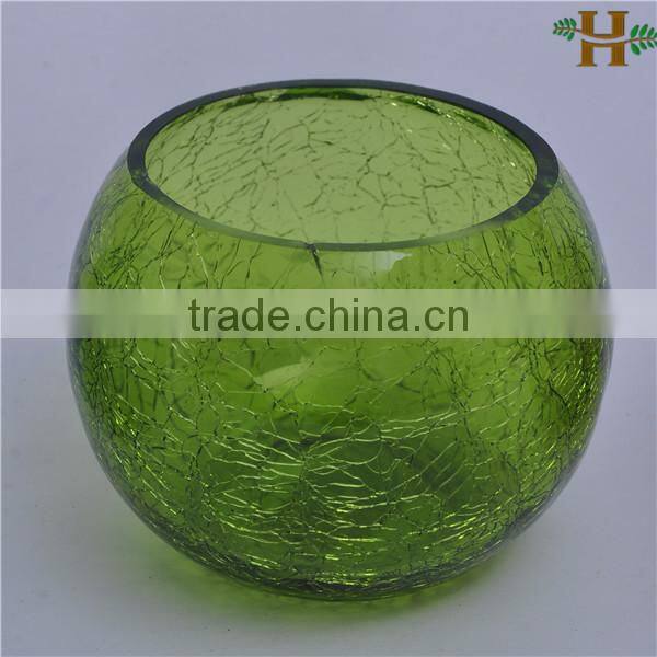 wholesale handblown cheap round glass bowl vase