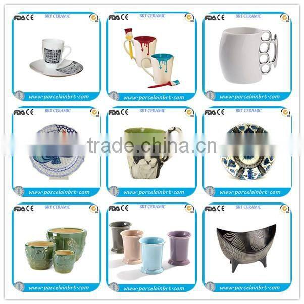 Clay round garden flower Pot Plant