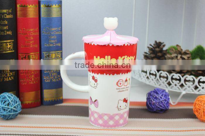 hello kitty cup lid,Hello Kitty Mugs Ceramic Cups With Silicone Lid