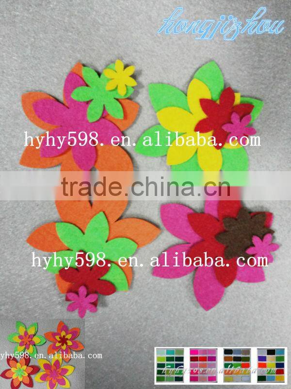 Flower Felt Stickers, flower peel off sticker, flower wall sticker
