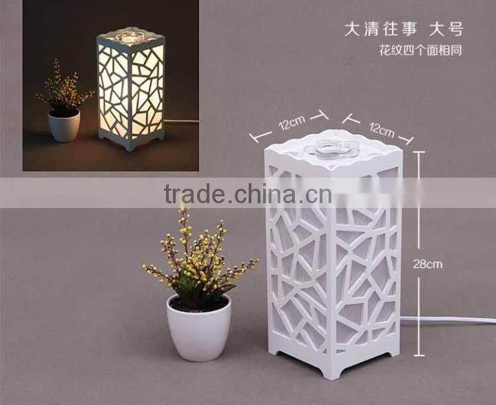 High-grade hollow carved lamp Household carved aromatherapy decorate table lamp essential oil table lamp