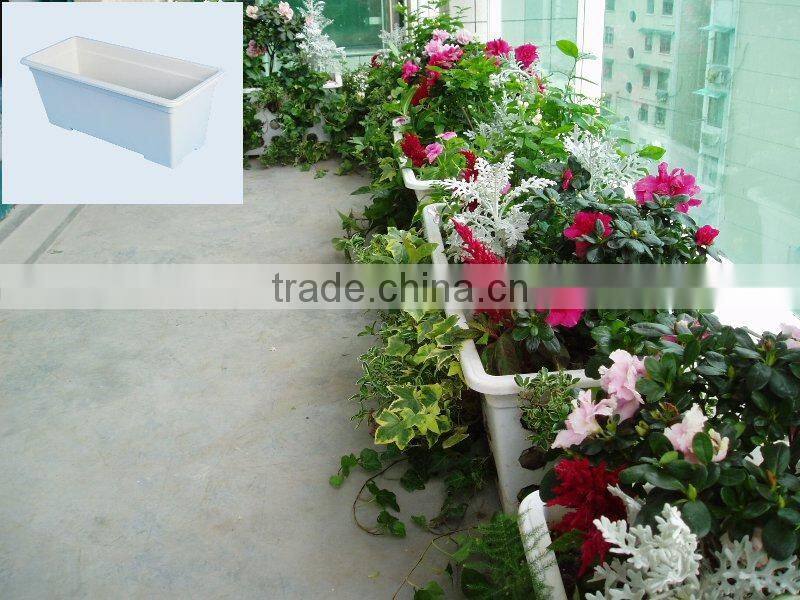 garden supplies plastic flower pot rectangular planter box