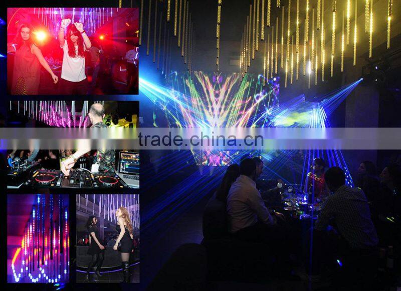 Madrix compatible dmx 3d tube 3d kinetic ceiling lights,8pixels dmx 3d tube for club, dj bar