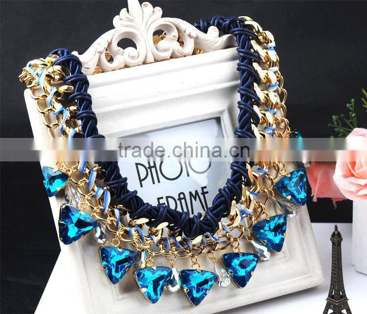 2015 hot sale new style women fashion handmake alloy jewelry necklace