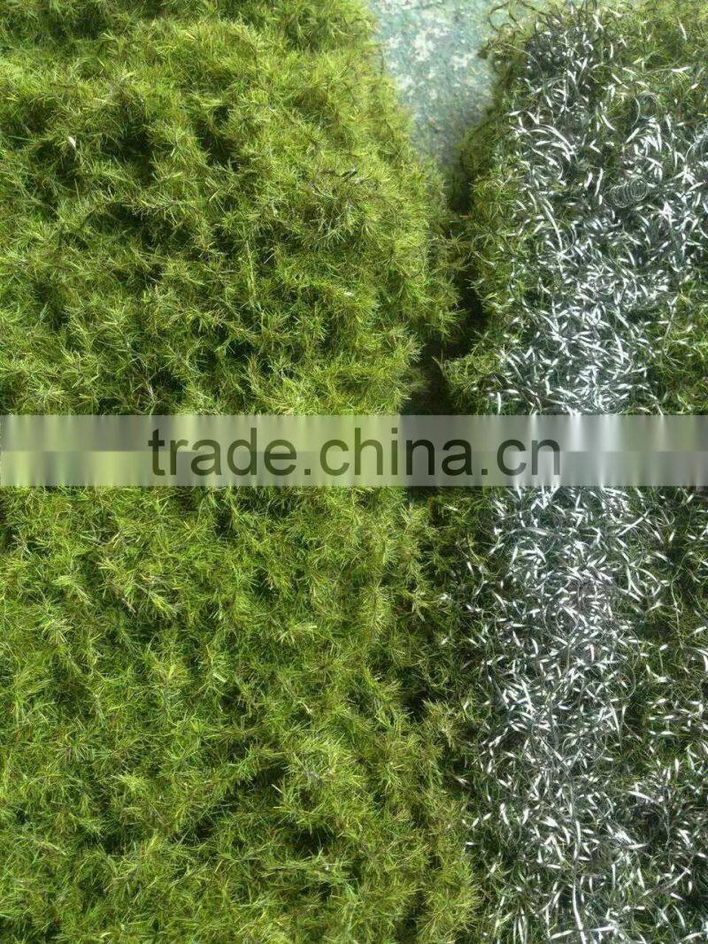 20cm*25cm decorative home decor artificial moss landscaping factory vertical green concrete steel wire mat wall pieces ZM09 2304