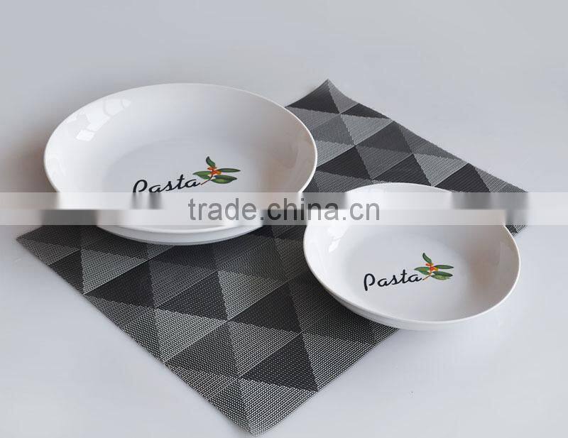 5pcs porcelain pasta bowl set with decal,7pcs pasta bowl set
