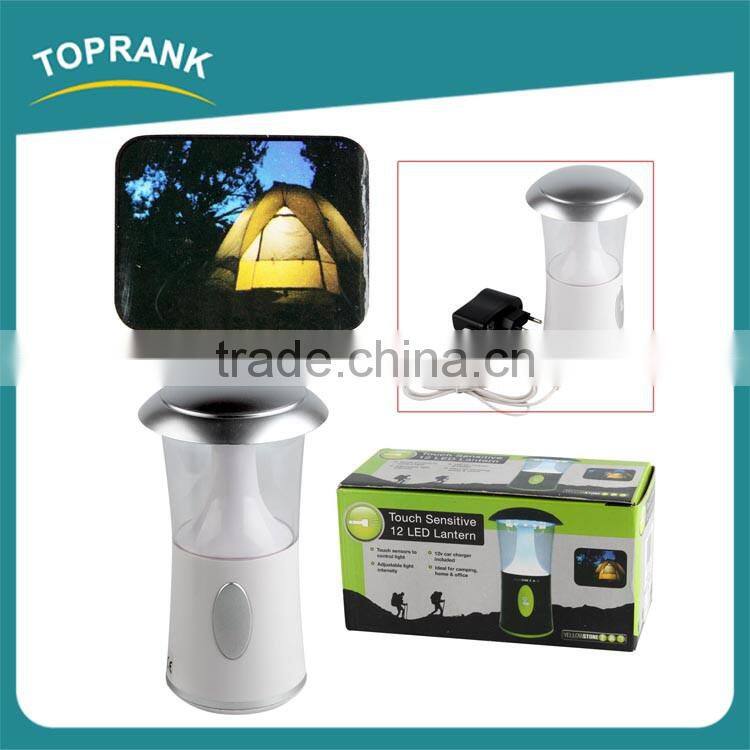 New design outdoor touch sensitive adjustable light rechargeable led camping lantern