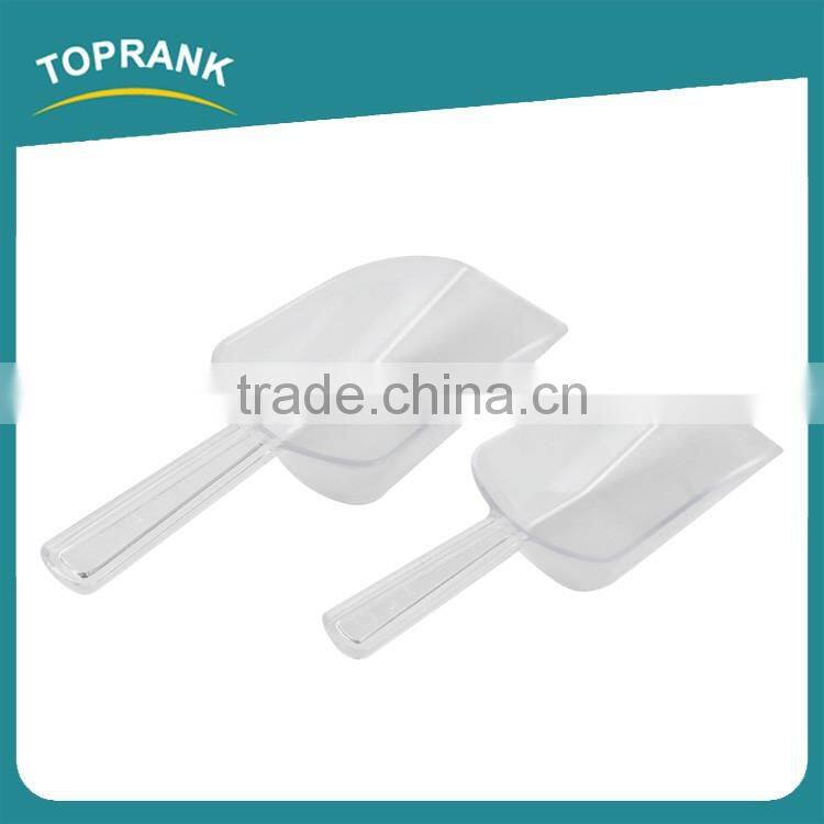 2pcs transparent food grade ice scoop, small plastic ice bucket scoop