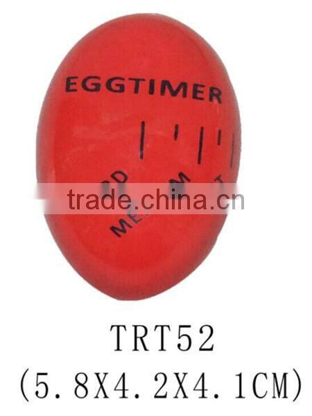 Different Colors Plastic Egg Shape Mechanical Timer/Countdown kitchen timer
