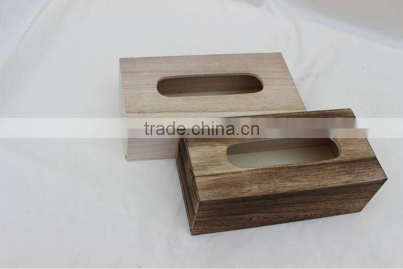 Wooden antique wholesale tissue box