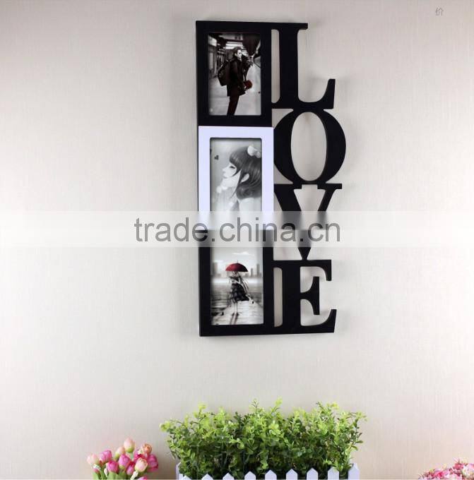 wooden picture frame/love photo frame