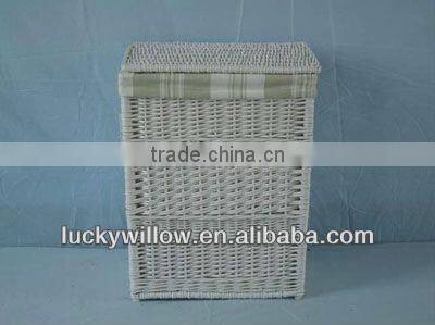 wooden&willow storage cabinet /storage drawers with 2 basket