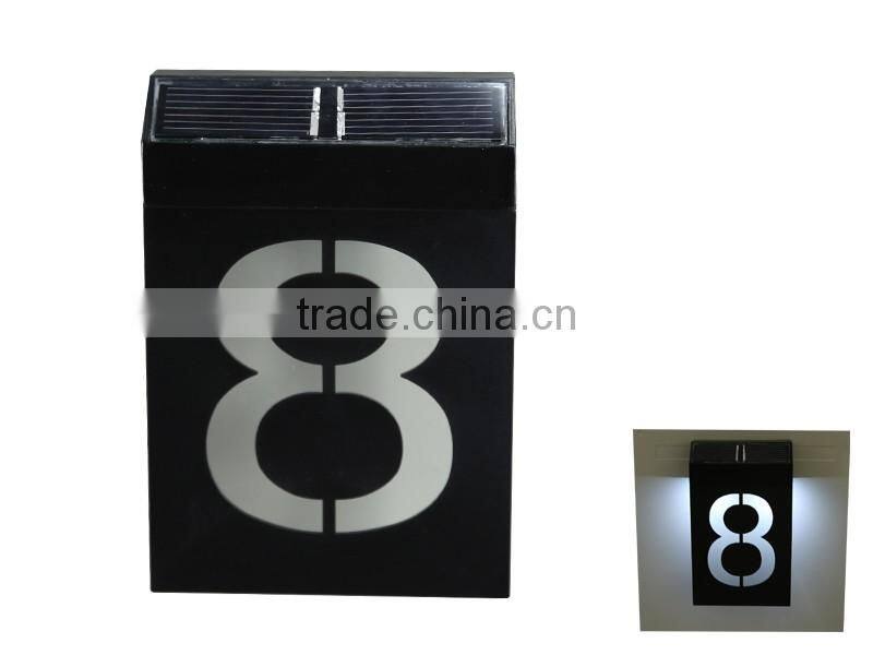 solar led house number plate with CE