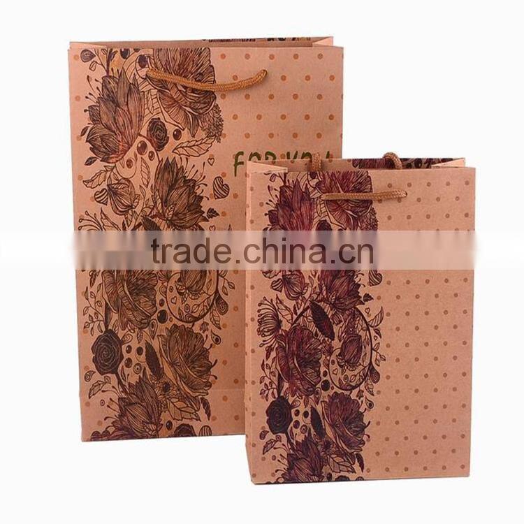 warp and weft paper material private ordering pharmacy paper bag / packaging machines sugar paper bag / handle for paper bag