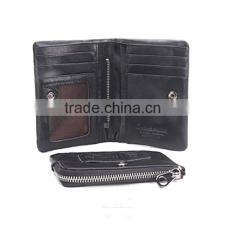 Wholesale Large Capacity Clutch Bag Men Purse Leather wallet with Rivet