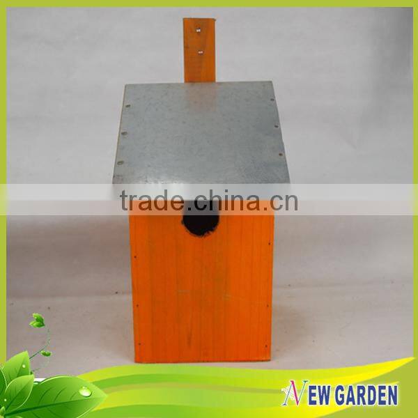 Good Services Cheap Square Orange Wooden Plant Pot Cover