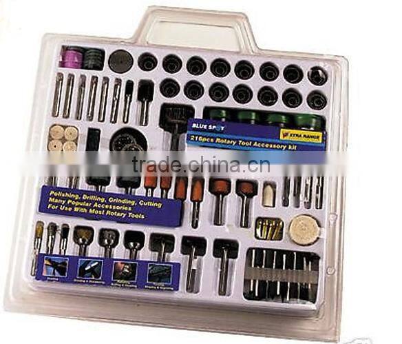 216pc Mini Rotary Power Drill Hobby Tool Accessory Kit Fit Dremel Multi Tools T0071