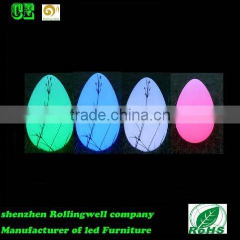 Wireless DMX Control Coloful Decoration Light LED Egg Shaped Lamp Outdoor Table